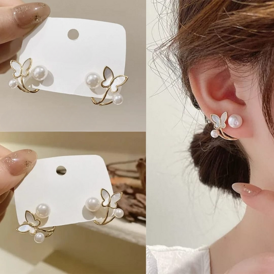 Butterfly & Pearl Ear climbers