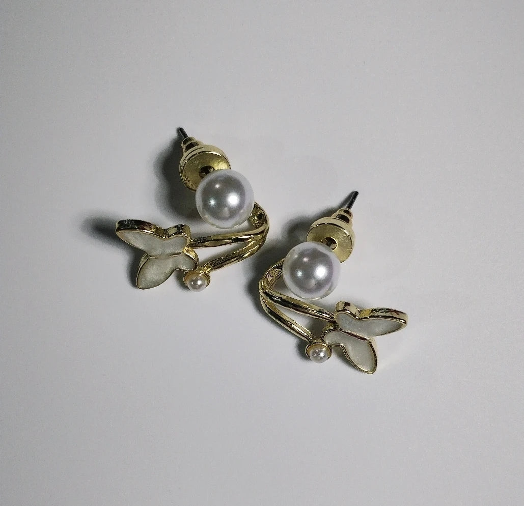 Butterfly & Pearl Ear climbers