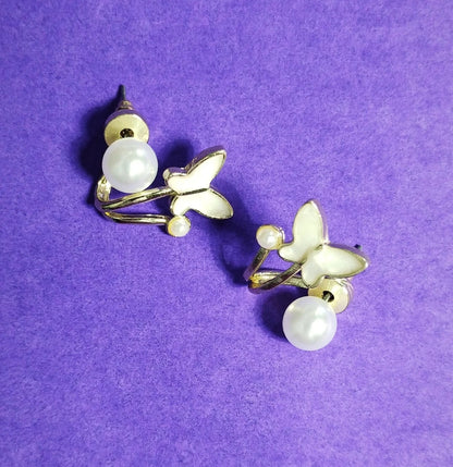 Butterfly & Pearl Ear climbers
