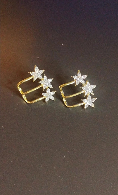 Triple Star Earrings