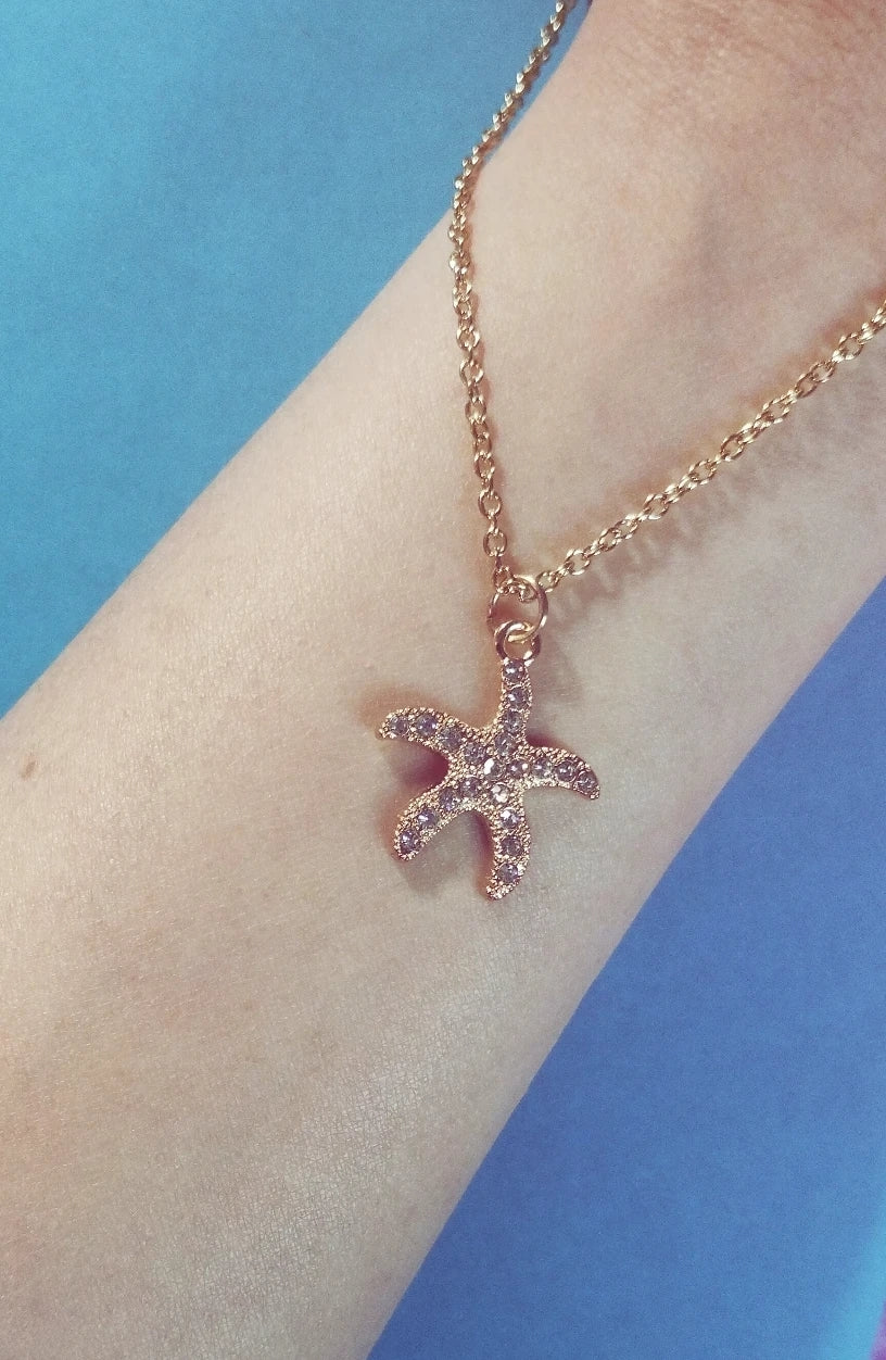 Golden Starfish Necklace