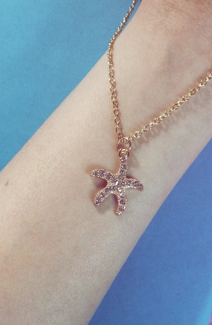Golden Starfish Necklace