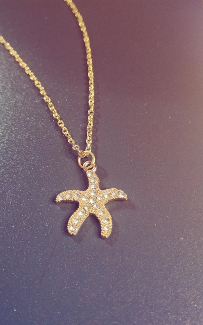 Golden Starfish Necklace