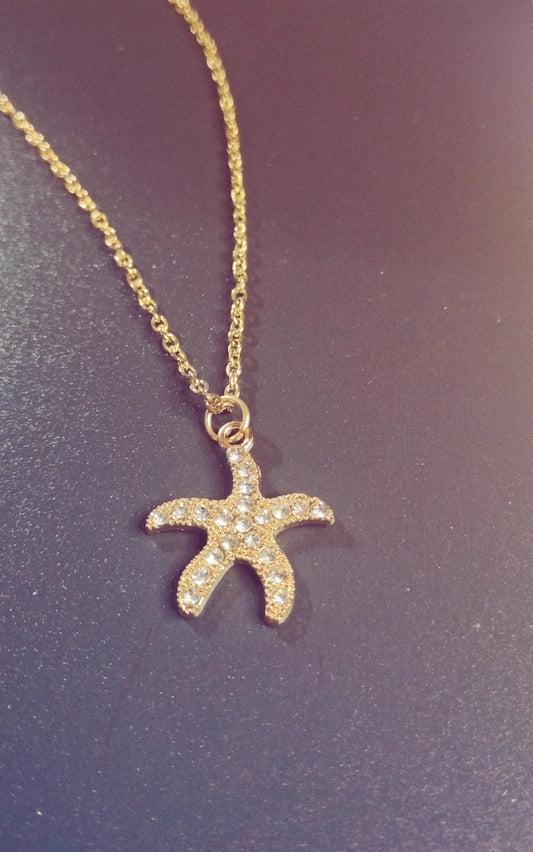 Golden Starfish Necklace