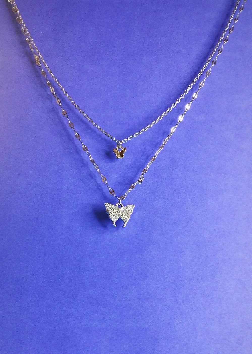 Layered Butterfly Necklace