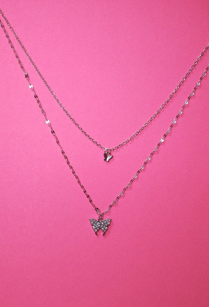 Layered Butterfly Necklace